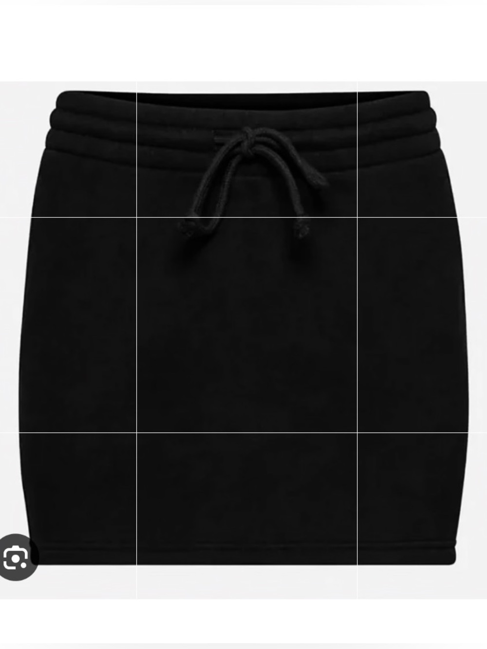 TNA Black Fleece Mini Skirt